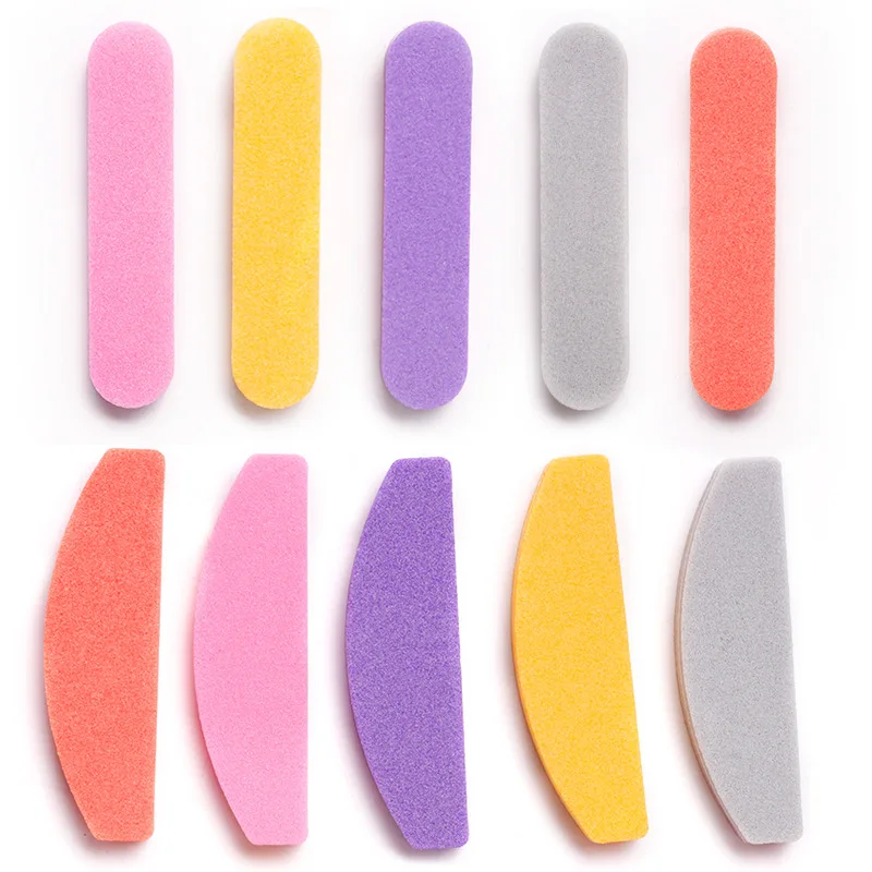 Cross-Border New Mini Double-Sided EVA Nail Polish Rubbing Strip Washable Short Sponge for Nail Polishing and Sanding