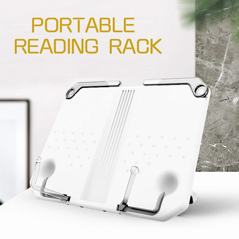 Portable Adjustable Cookbook Reading Desk Holder Lightweight Study Book Stand