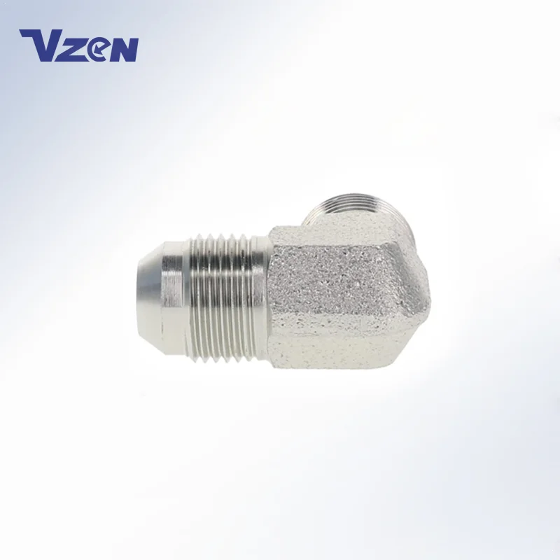2500 Stainless Steel Carbon Steel 37deg Jic Male Union 90 Deg  Elbow Bsp Npt Jic Hydraulic Fittings And Adapters