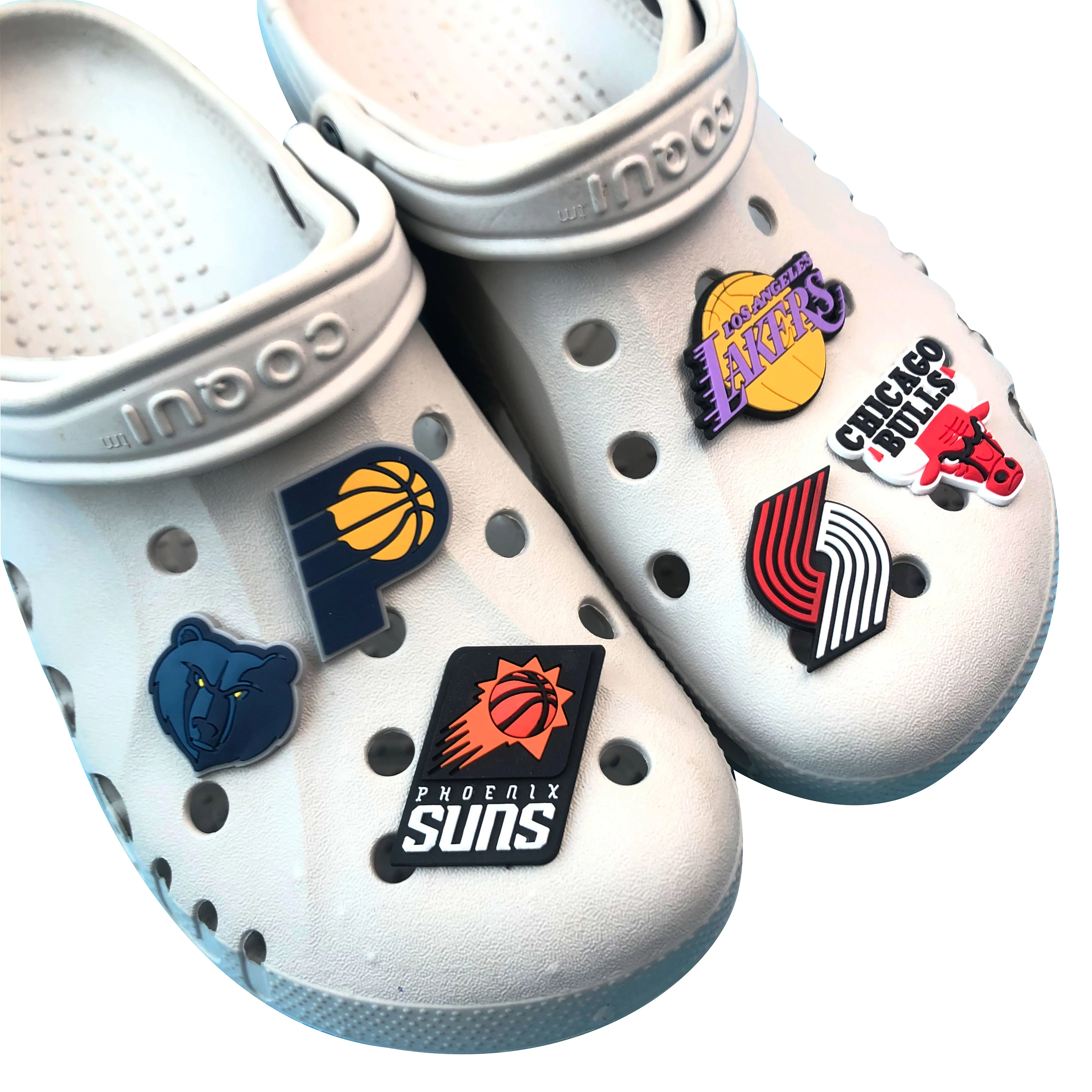 Rainbow series PVC shoe accessories, colorful garden shoe decoration, shoe buckle decoration