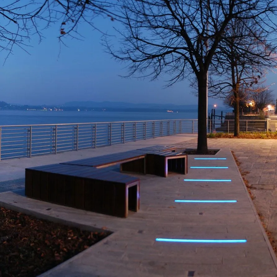 Напольный СВЕТОДИОДНЫЙ алюминиевый профиль для напольного освещения