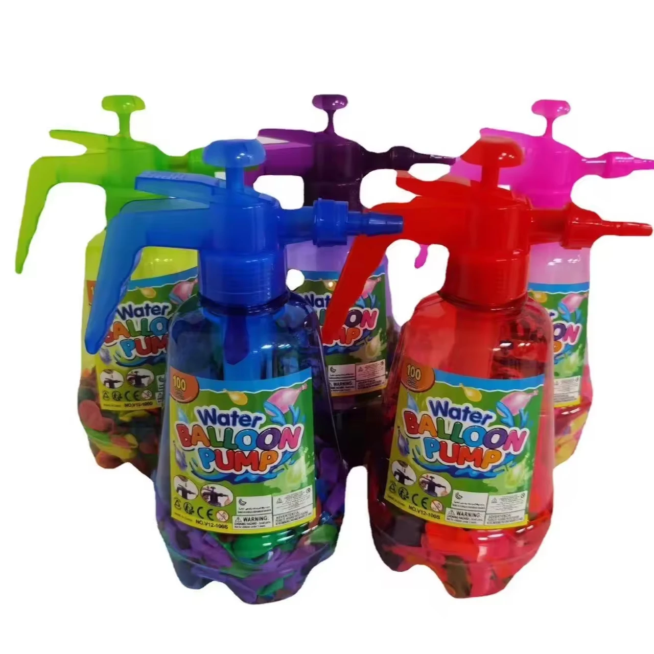 Outdoor beach watering ball water battle kids water balloon toys pressure spray  kettles toys balloon kettle toy with candy