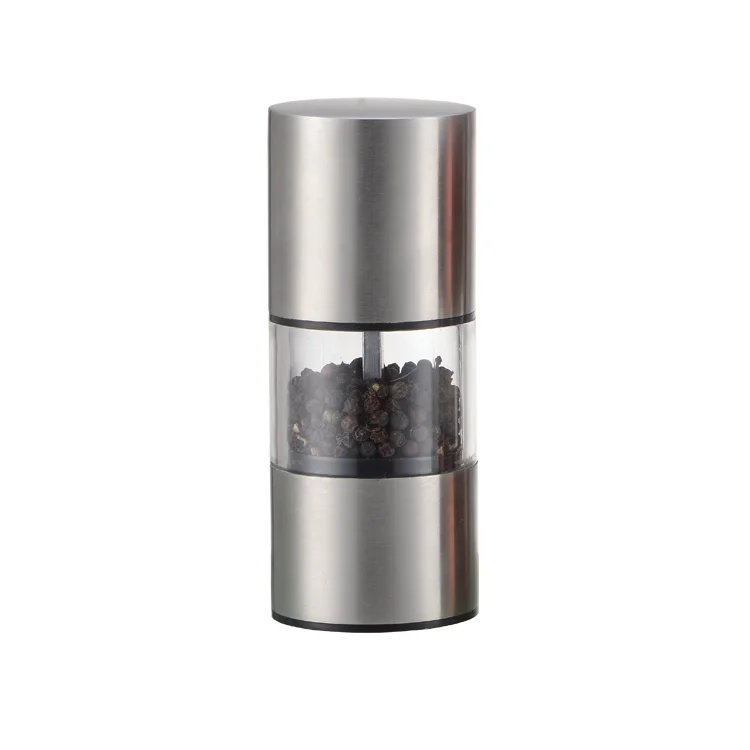 Stainless Steel Hand Operated Fine to Coarse Mini Salt Pepper Grinder