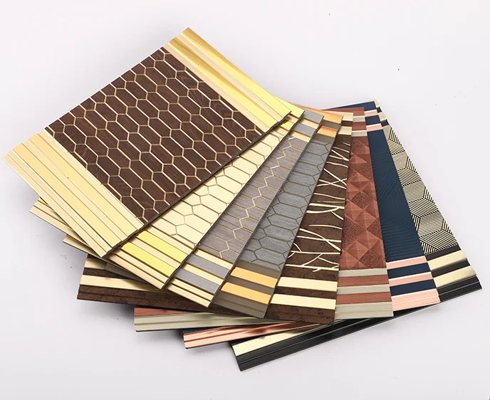 china manufacture Competitive price indoor wall decoration 30cm Ps Charcoal Louvers Wall Panels decorative