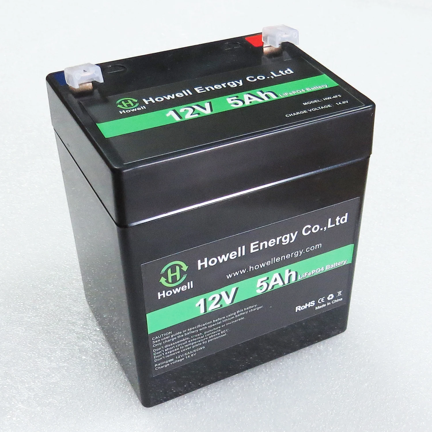 Manufacturer OEM& ODM 12V 5Ah Lithium LiFePO4 Deep Cycle Rechargeable Battery For Solar Energy