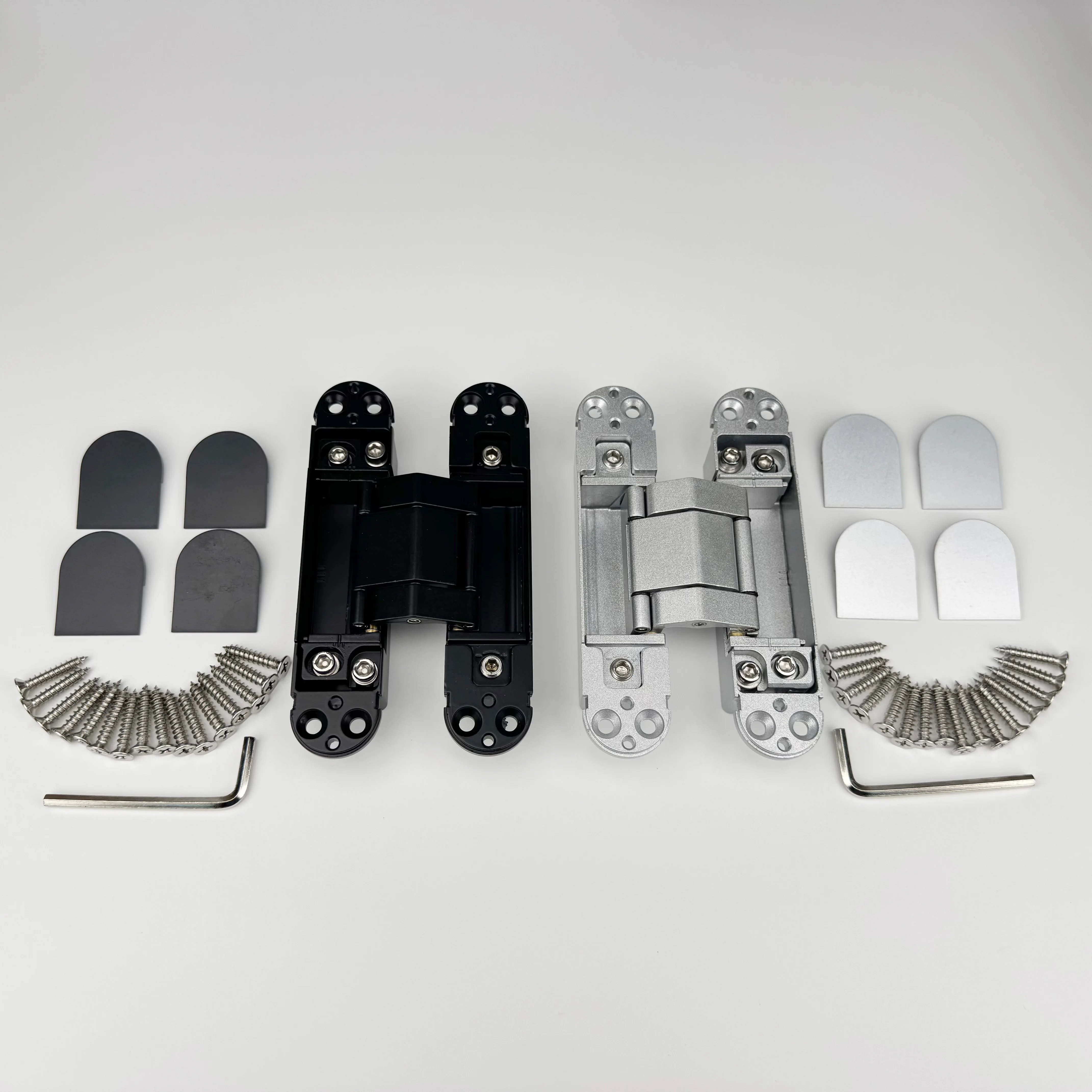 Hot sale Heavy Duty Zinc Alloy 3D Adjustable 180 Degree H Shape Invisible Hidden Concealed Wooden Door Hinges 80KG