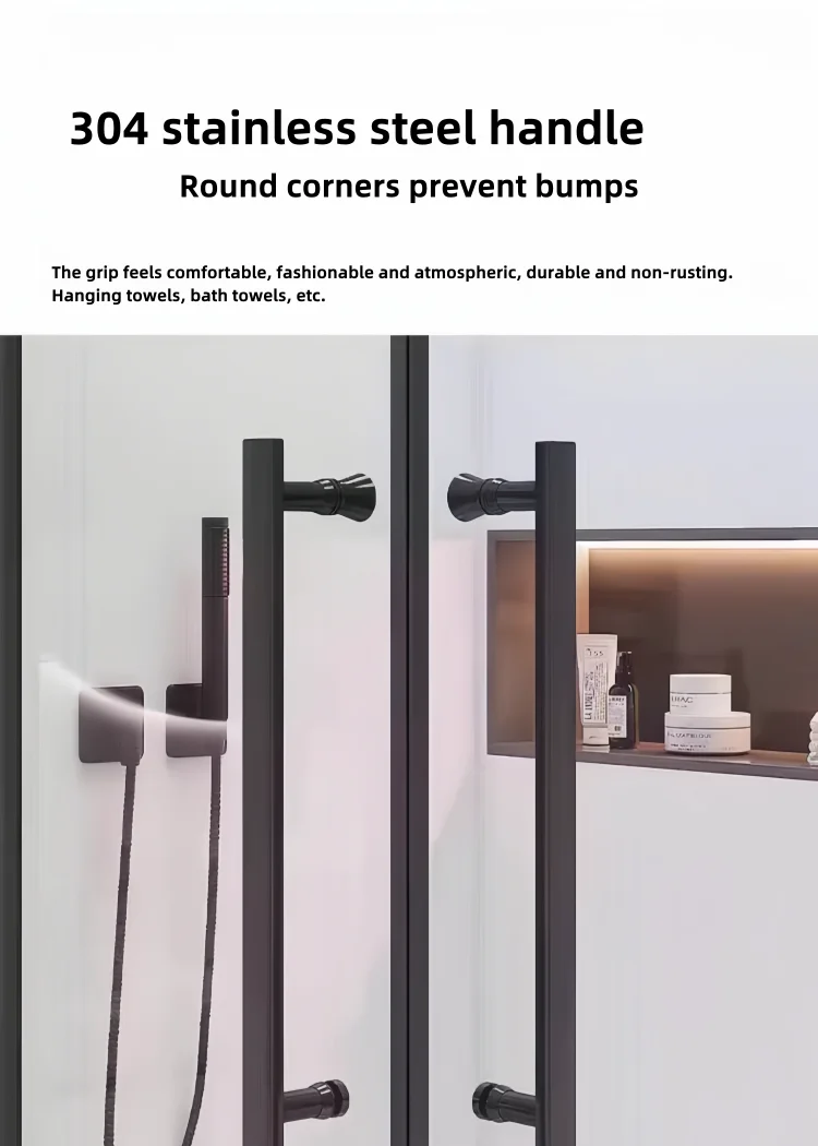 Hot Sale Modern Style Frameless Shower Door China FERS 10mm Thick Tempered Glass Waterproof Extremely Narrow Bathroom Glass Door