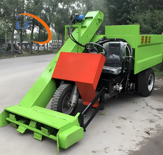 Сельскохозяйственная моторизованная трехколесная машина для вывоза навоза три конского