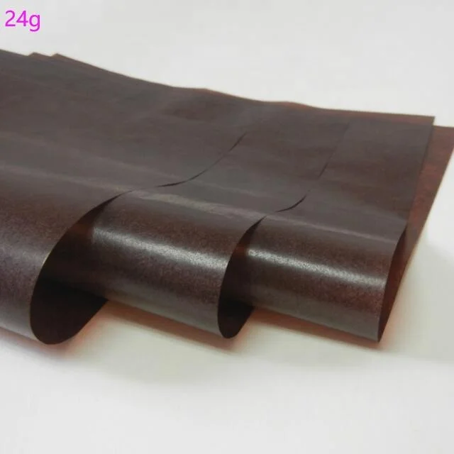 
24/31/38Gsm Brown/Coffee Glassine/Translucent Cake Paper in Sheets/Rolls Slip-easy for Muffin Cups 