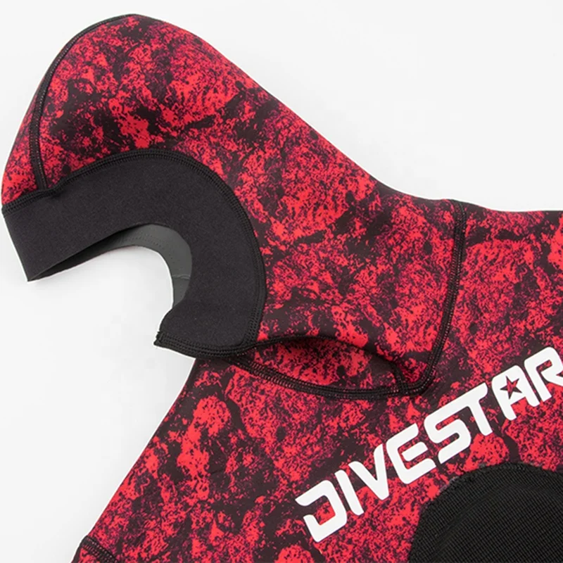 DIVESTAR Customized 1.5/3mm Neoprene Opencell Durable Camouflage Fabric Spearfishing Wetsuit  for Men