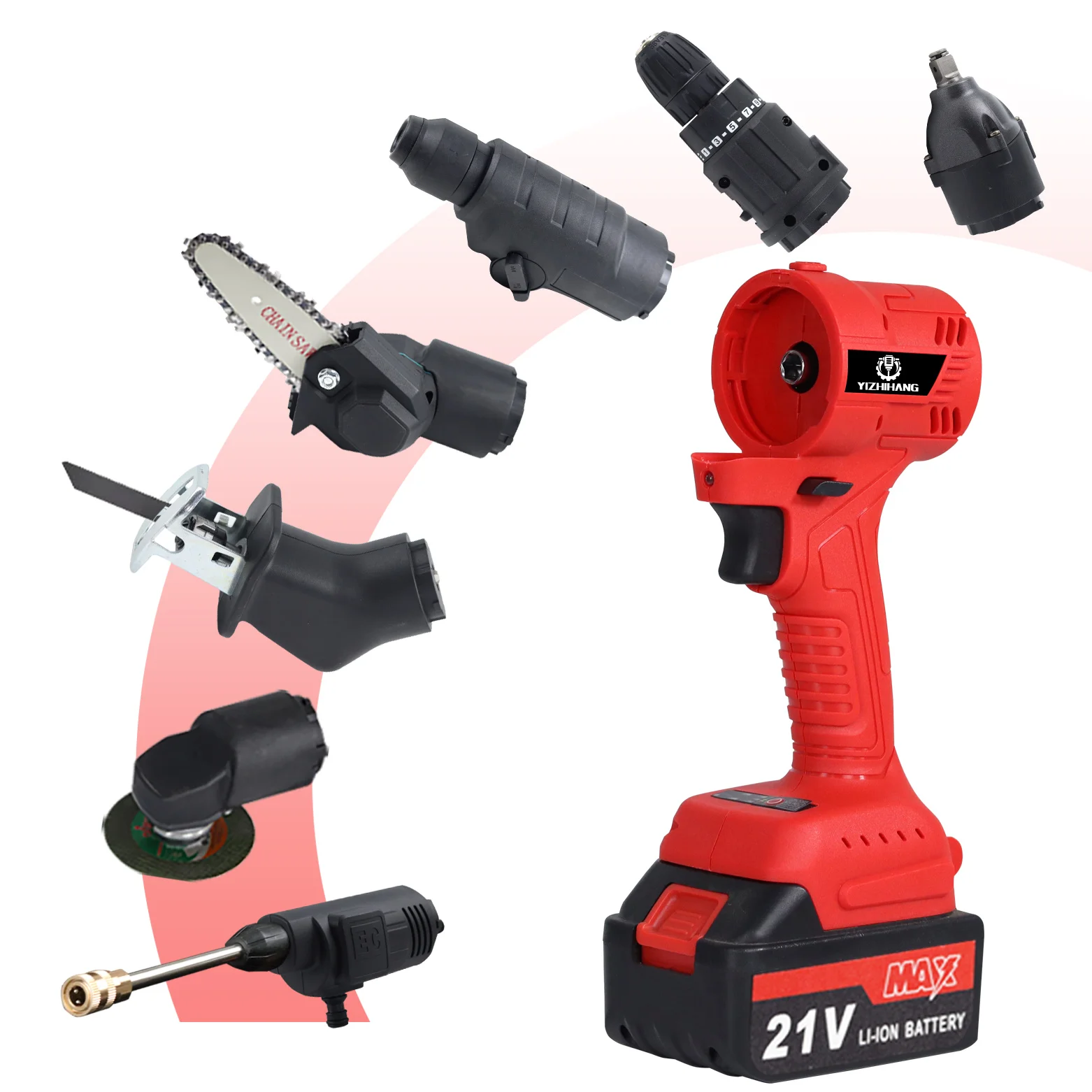 18 in 1 Impact Drill Power Tool Set All-In-One Multi-function Combo Tool Kit Cordless Electric Screwdriver Li-Ion Battery