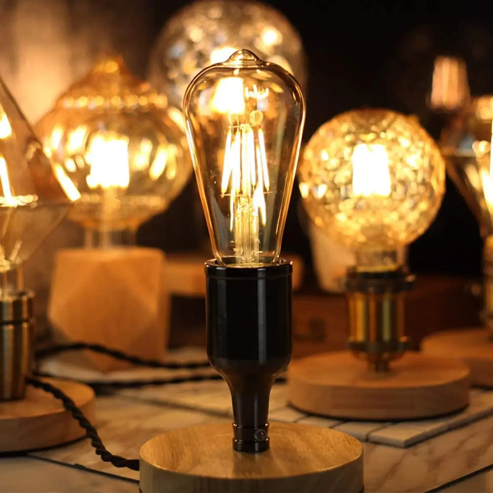 Wholesale Custom Logo Decorative Lamp Led Edison Filament Bulb ST64