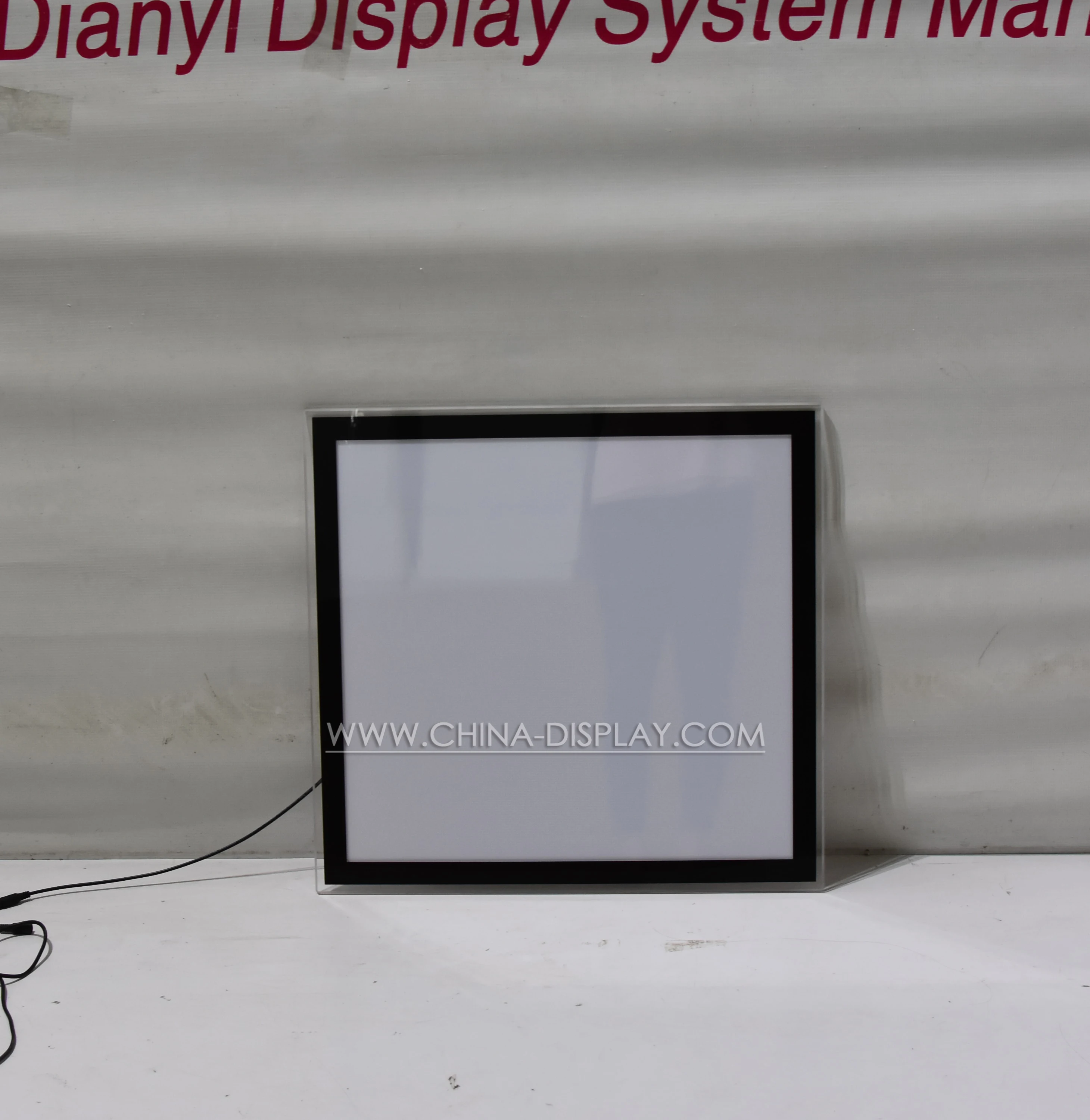 Double Sided Advertising LED Acrylic Display Real Estate Agent Window Hanging Picture Frame Advertising Acrylic Light Box
