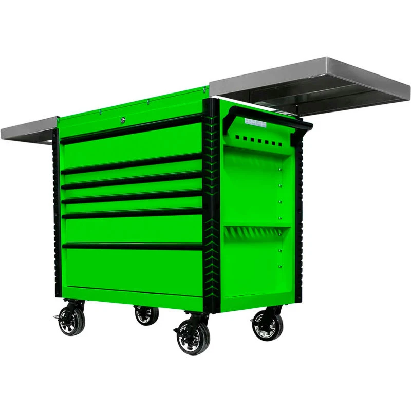 Премиум прочная мастерская, гараж, ящик для инструментов с 6 ящиками, тележка, шкаф с шарикоподшипником