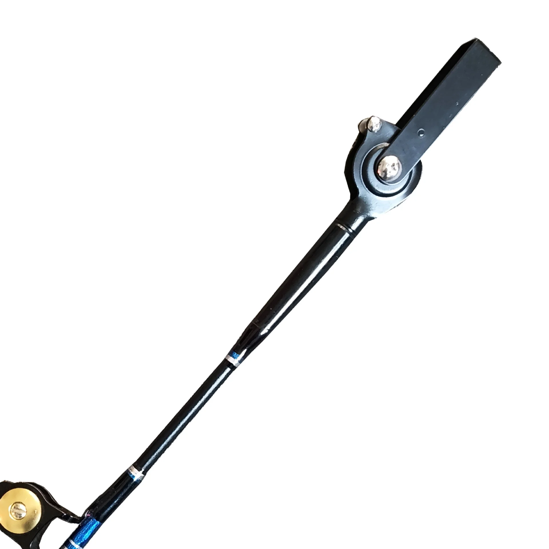 Carbon fiber bent butt sea trolling rod solid fiber glass 1.68m trolling rod boat fishing rod