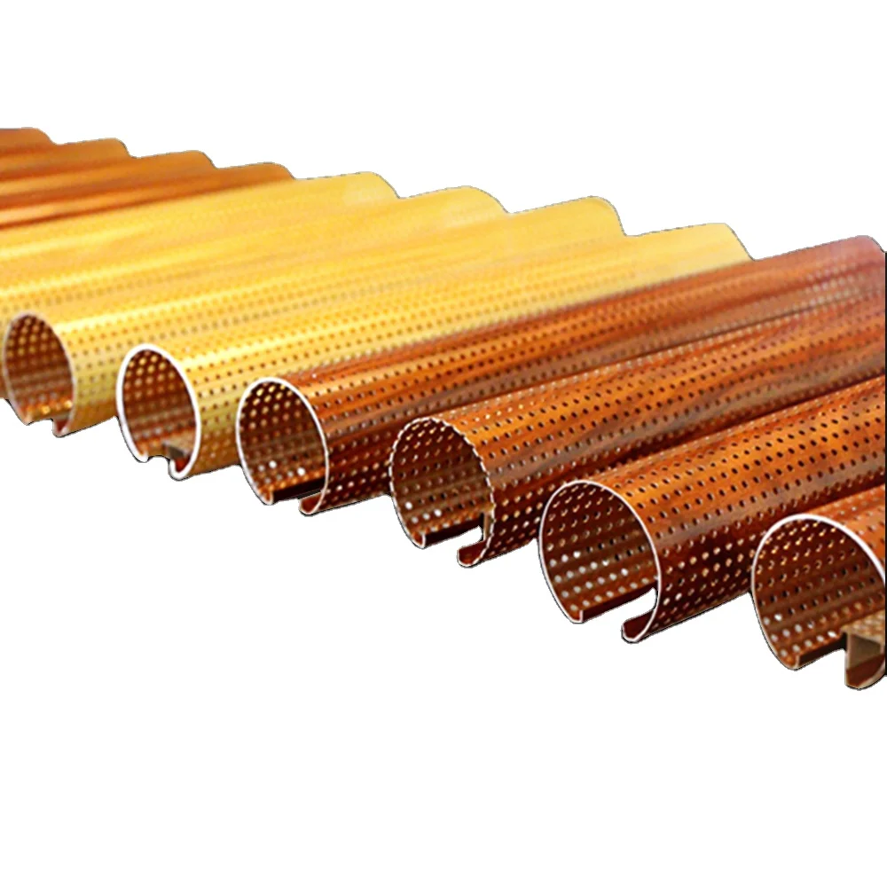 O shape tube ceilings aluminum suspended round pipe baffle ceiling