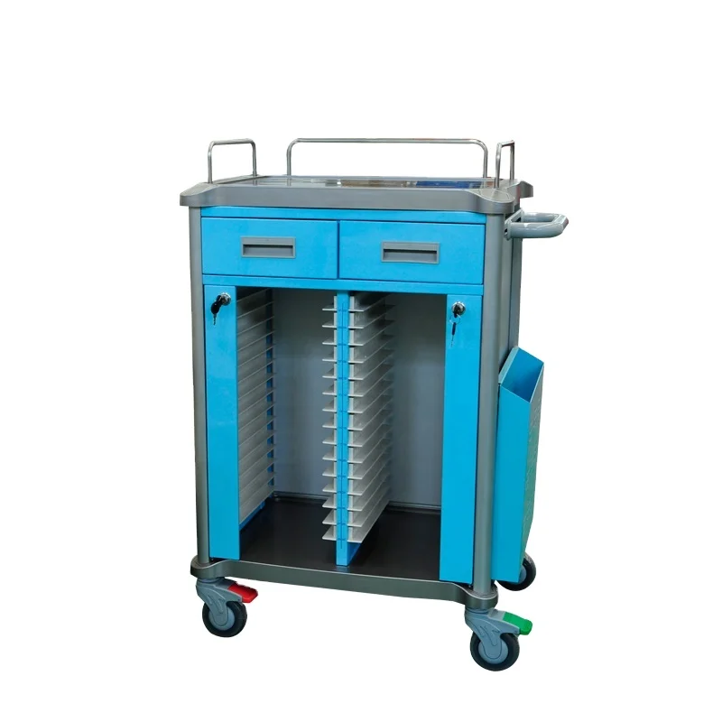 European Standard  Qualified   Hospital&Clinic  Medical record  trolley Hospital cart