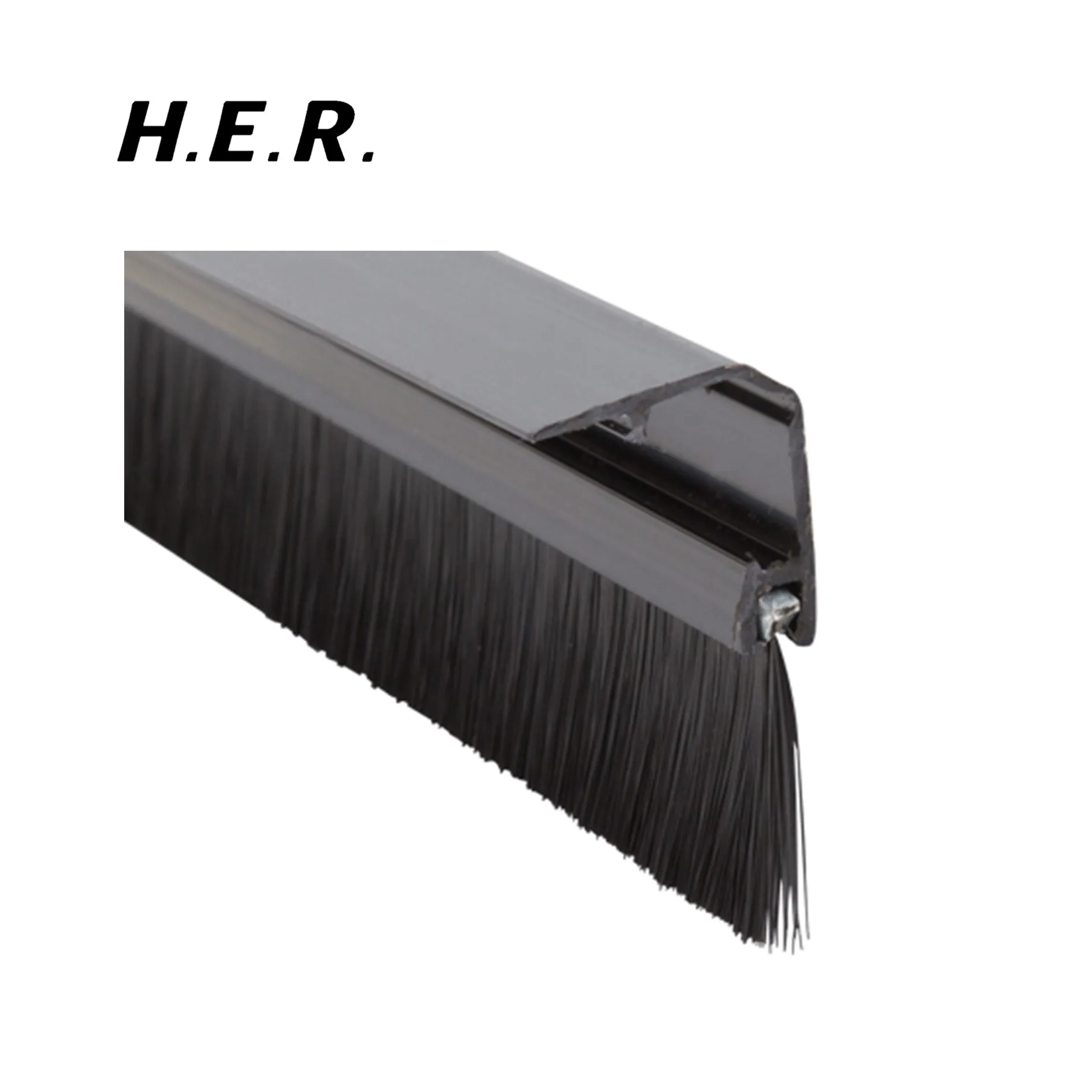 Seals Gaps Up to 25mm Effective Brush Draught Excluder Door Bottom Brush Concealed Fix Brush Bottom Door Seal