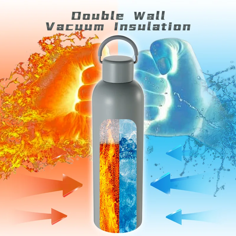 Everich New ODM Small Mouth Sip 304 Stainless Steel BPA-FREE Color Customization Can Custom logo Straw Insulated Water Bottle