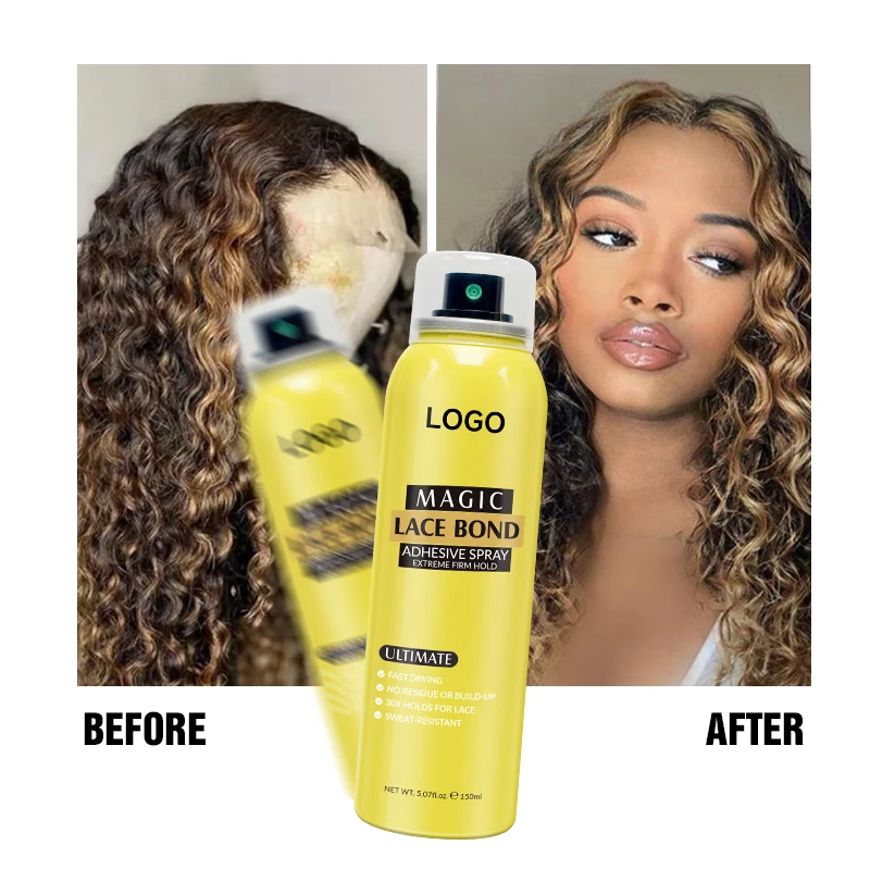 Lace Adhesive Spray Private Label Wig Dealer Lace Melting Spray Waterproof Sweat-proof Melting Spray For Lace Wigs