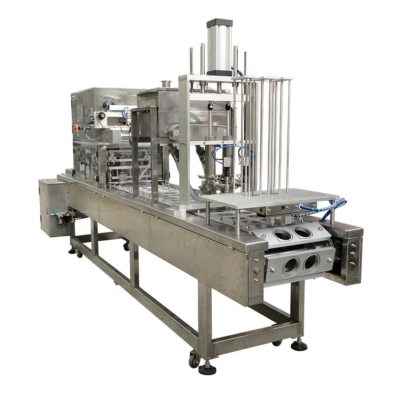 
Hot Sale Production Automatic Pasta/Jelly/Sweet Wine Cup Sealer Filling and Sealing Machines XBFBJ-2G 