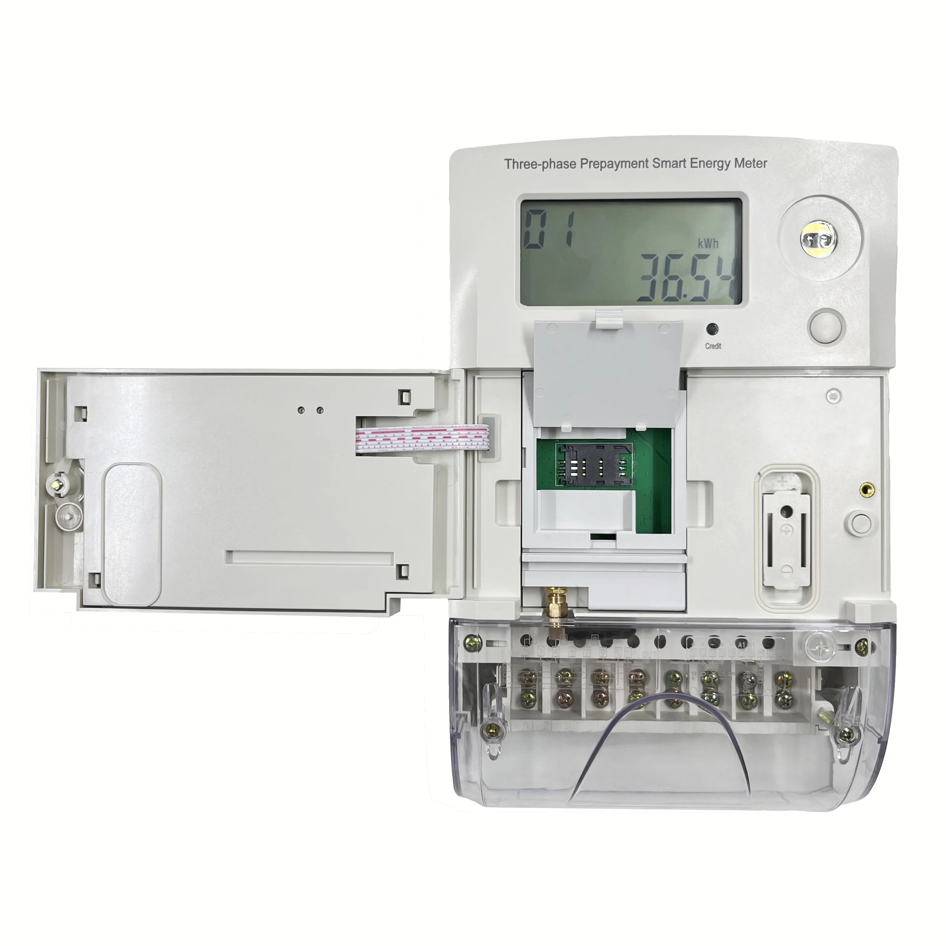 STS Standard Prepaid Keypad Smart Wireless GSM/GPRS Module Single Phase Energy Meter with Remote Reading Function