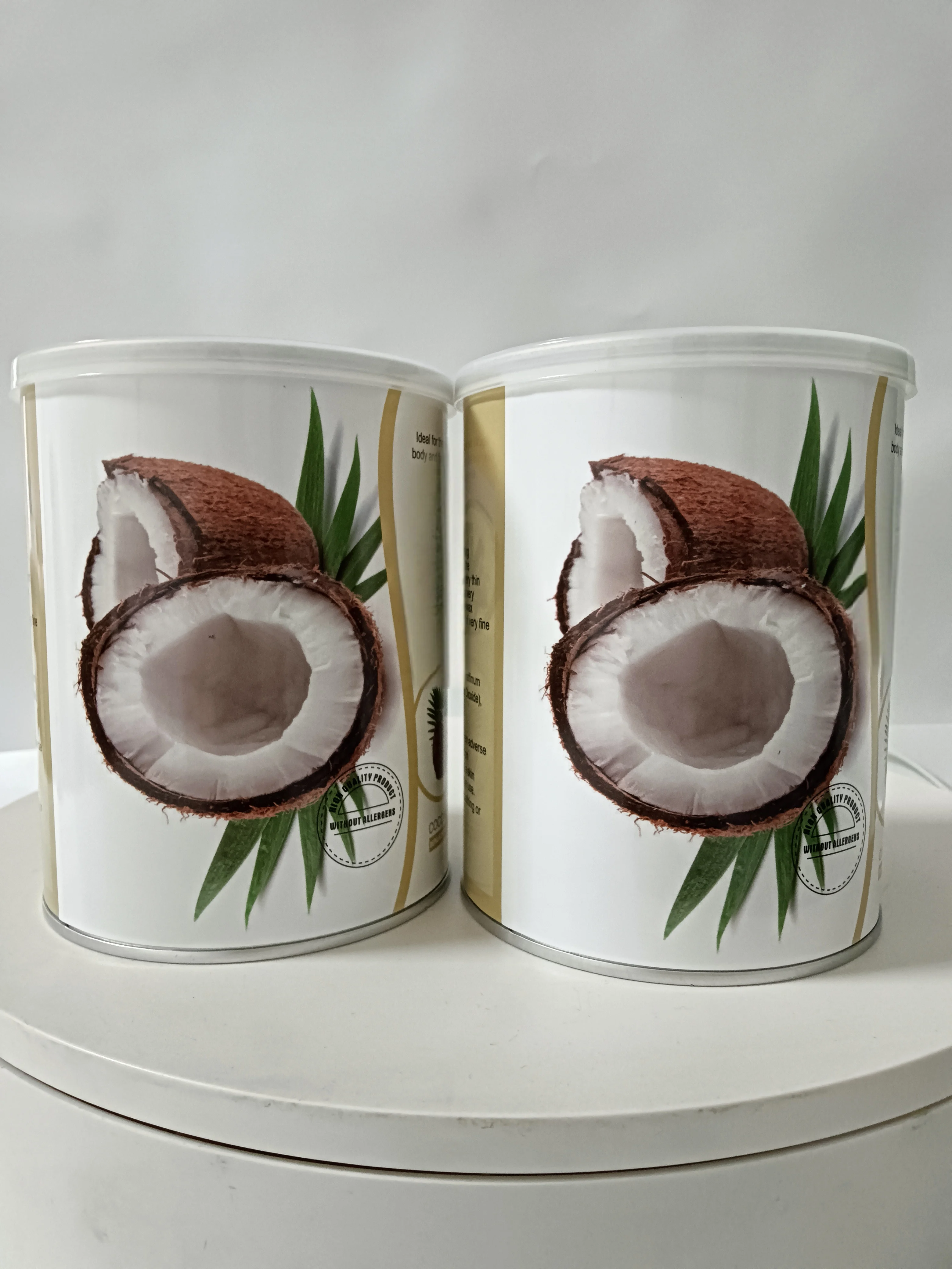 Professional Spa Beauty Natural Organic Depilatory Coconut 800 G Soft Wax Hair Removal Bikini Wax for Sensitive Skin