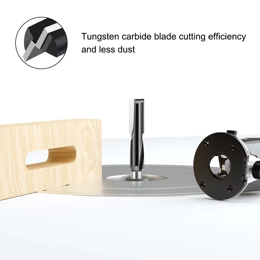 L-N317 1PC 12mm Shank Keyhole Bits T Slot Lock Hole router Bit Long Bottom Cleaning Bit 16 17 18mm size Hole Open Milling Cutter