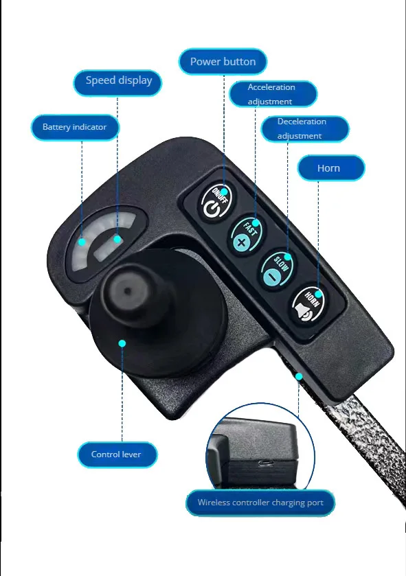 Latest out door power wheelchair motor kits with joystick electric car for wheelchair floding electric wheelchair
