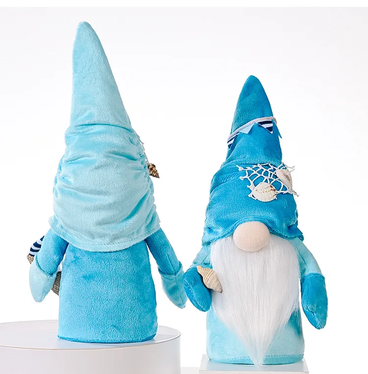 Summer Ocean Festival Decoration Plush Cute Rudolph Faceless Doll Ornaments Home Office Windows Decoration Nice Exchange Present