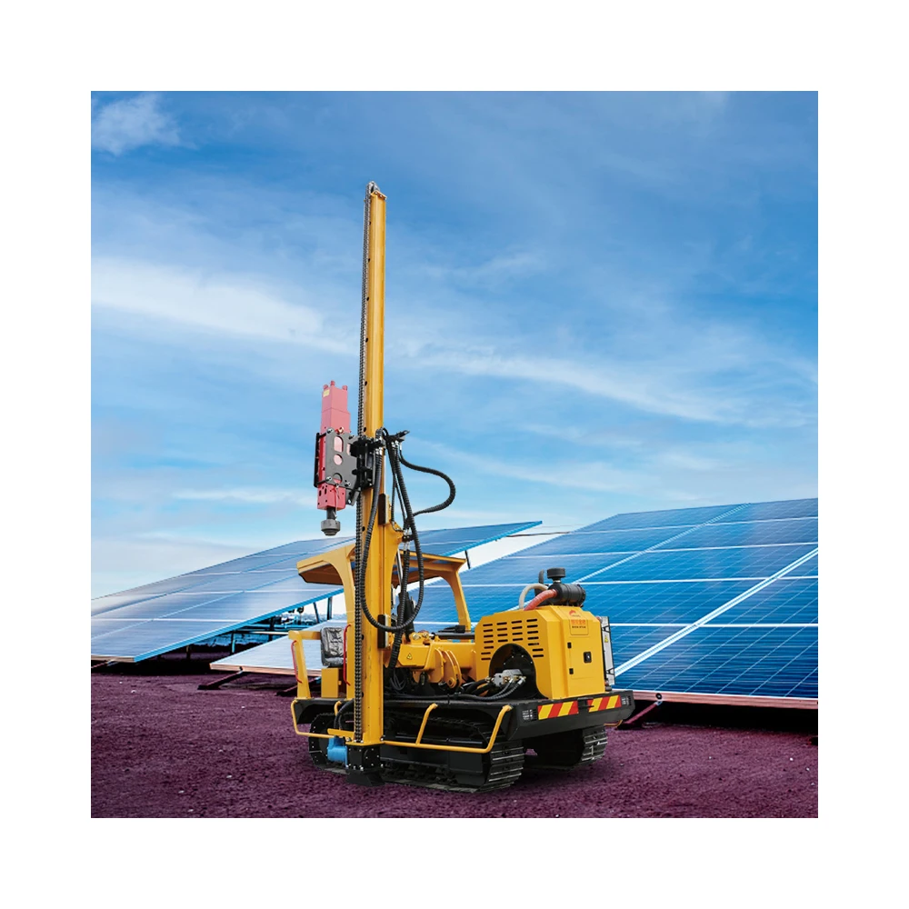 Multi-Functions Solar Screw Pile Driver Folded Hydraulic Hammer Pile Driving Machine