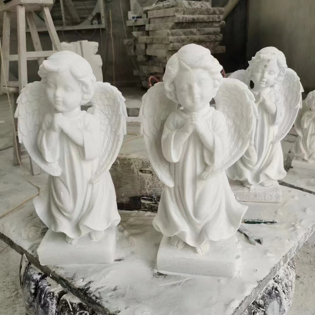Садовый фонтан из белого нефрита под заказ Бог натурального камня статуя углом мраморная