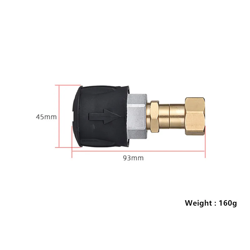 High Pressure Car Wash Water Gun Cleaning Hose Karchere K Series Pipe Adapter 360 degree Rotating Anti Winding Quick Connector