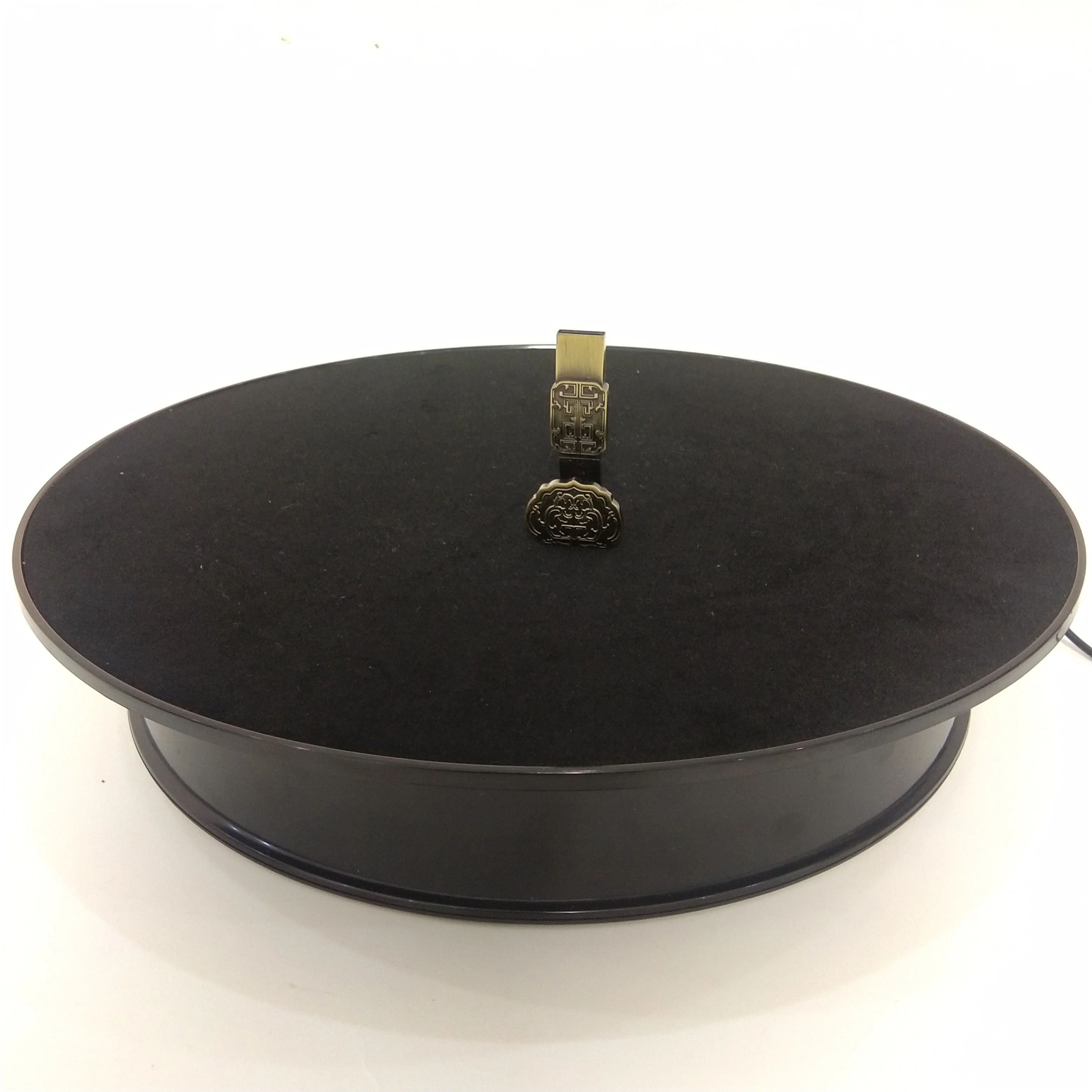 
30CM Mirror Glass Top Rotating Rotary Display Stand Turntable Show Holder For Crystal Watch Jewelry Camera 