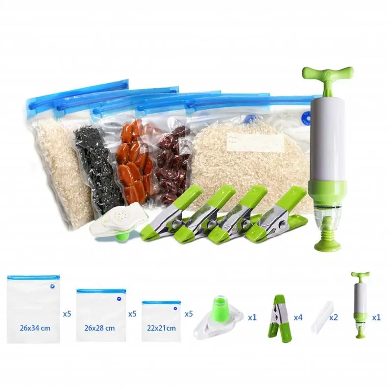 BPA free PA PE plastic reusable vacuum seal zip lock snack vegetables food storage bag