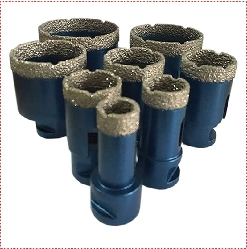 vacuum brazed diamond core drill bit for tile porcelain and stone