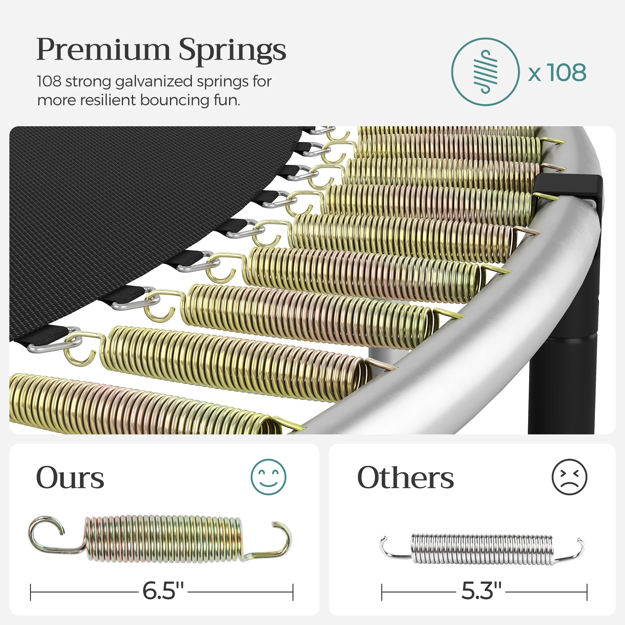 Backyard Jump Bounce Spring Cover Trampolines  Big 15ft Recreational Trampolines with Basketball Hoop and Ladder for Sale