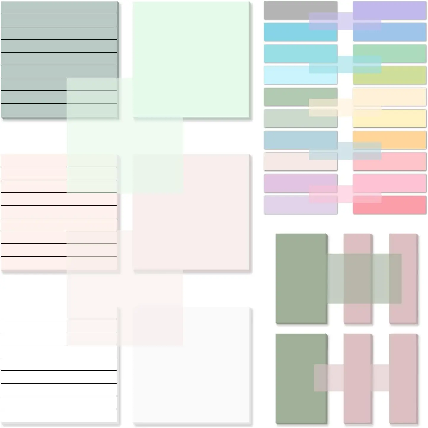 Custom Size Transparent sticky notes sticky notes writable sticky notes transparent