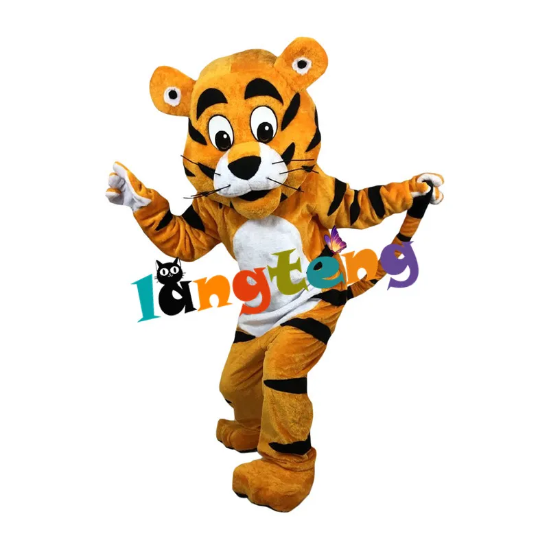 990 Halloween Cosplay Funny Cute Furry Tiger Mascot Costume For Adults