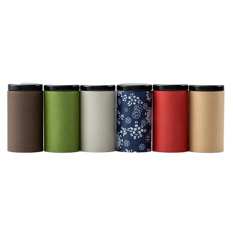 Wholesale Kraft Cardboard Candle Tea Paper Box Printing Cylinder Tube Packaging Box 100% Recycled Custom Paper Tube With Lid