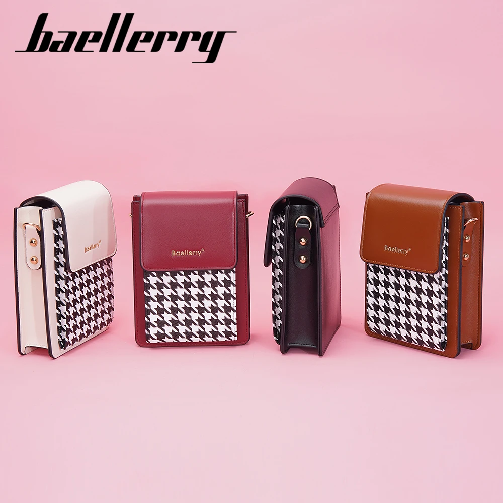 baellerry customizable large capacity shoulder bags Small Square Contrasting colors sling shoulder bags for women mobile phone