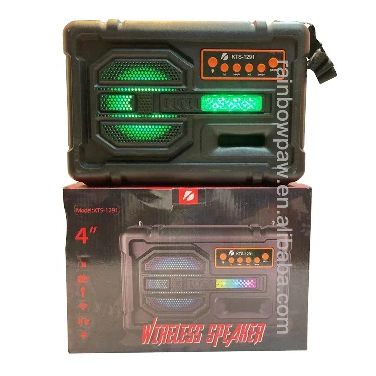 KTS Speaker KTS-1291 wireless outdoor speakers audio speaker wireless, 4 Inch, Good sound
