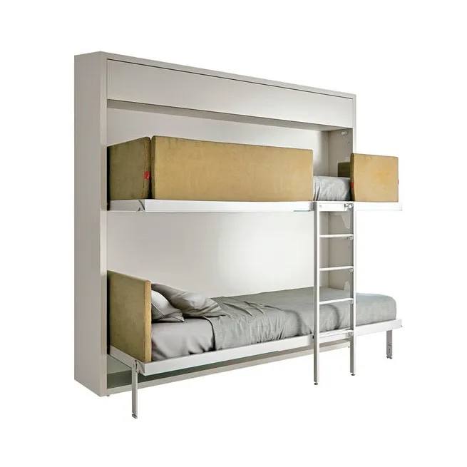 Wholesale Wall bed Manufacturer Children Murphy Bunk Bed Frame for Single Apartment School Hotel