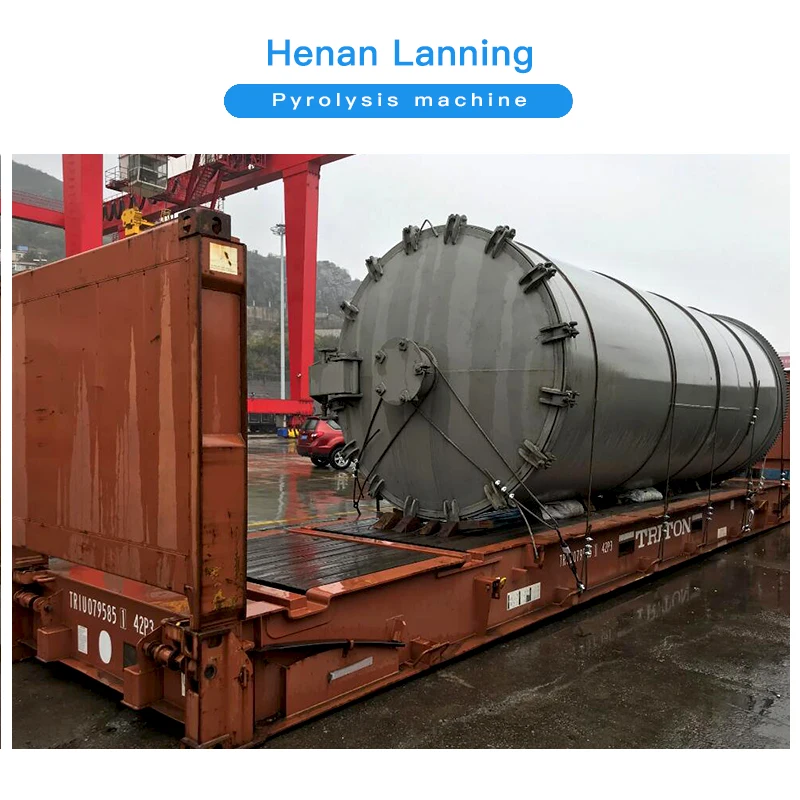 Factory price small waste tyre rubber pyrolysis to diesel fuel oil plant
