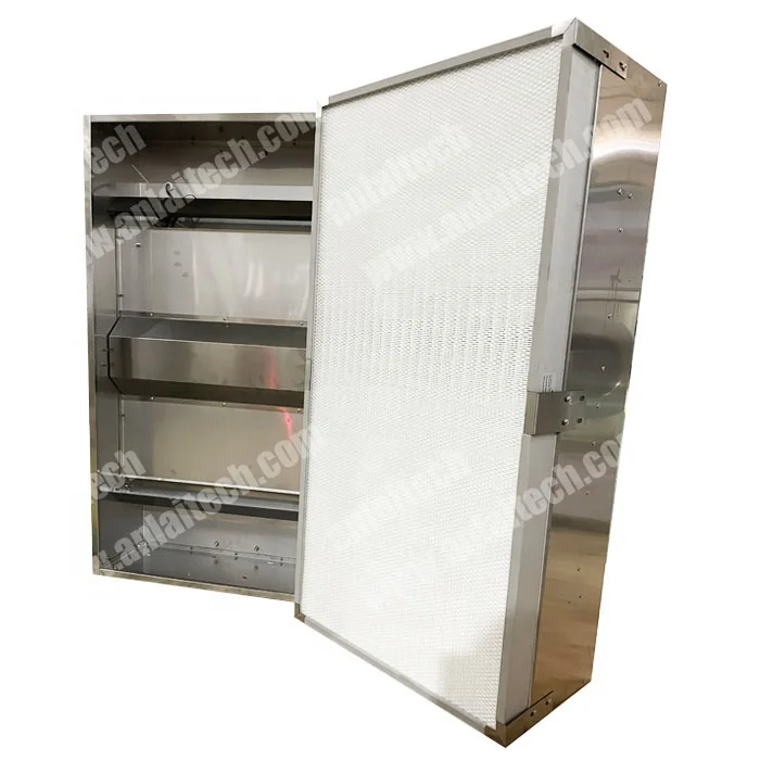 H14 H13 Laminar Flow Hood Heap Stainless Steel FFU Fan Filter Unit With HEPA air filter For Clean Room