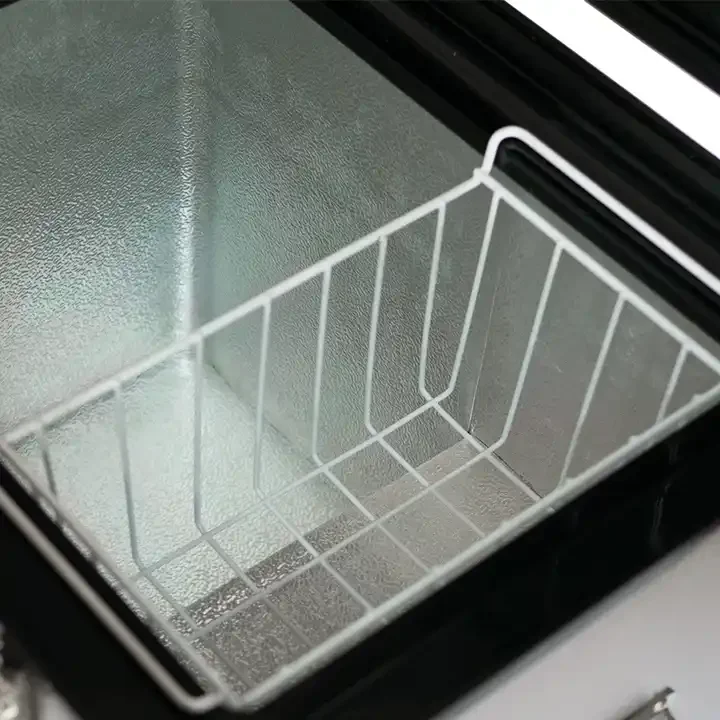 Portable Freezer BD45 45 Liters DC 12V 24V Car Refrigerator With Stainless Steel Case