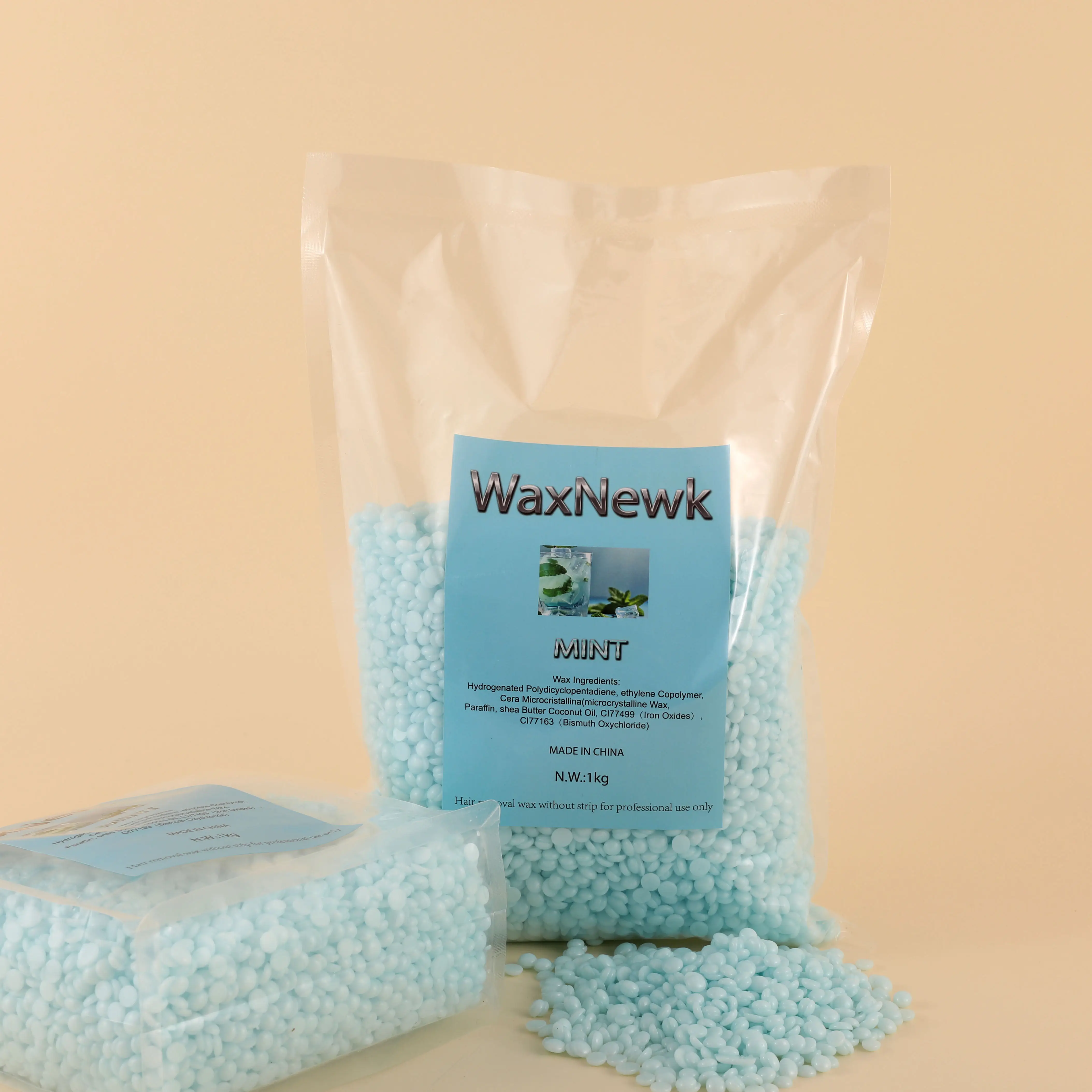WaxNewK мятный гель консистенция более тонкое применение Премиум формула без канифоли блестящий синий аромат бразильские Твердые восковые бусины