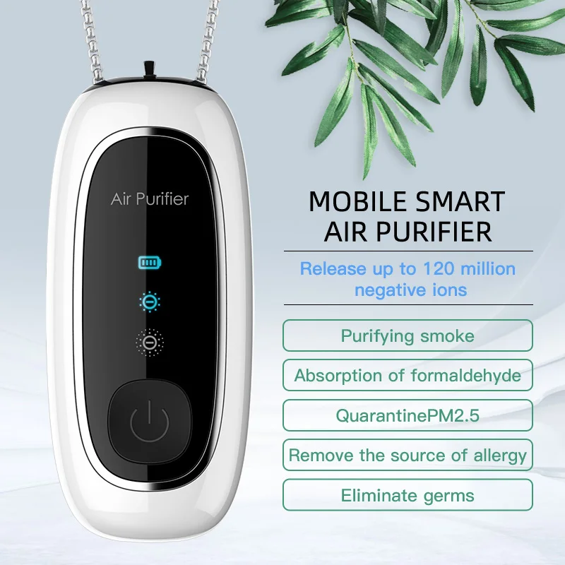 Manufacturer Wholesale Negative Mini Wearable Necklace Air Purifier Kids Necklace Portable Air Purifier
