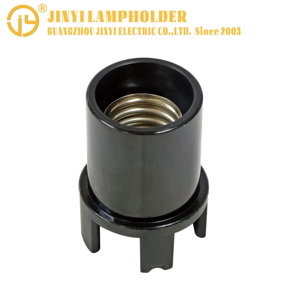 factory price lamp accessories waterproof e17 light bulb base black bakelite  lamp bases night lights