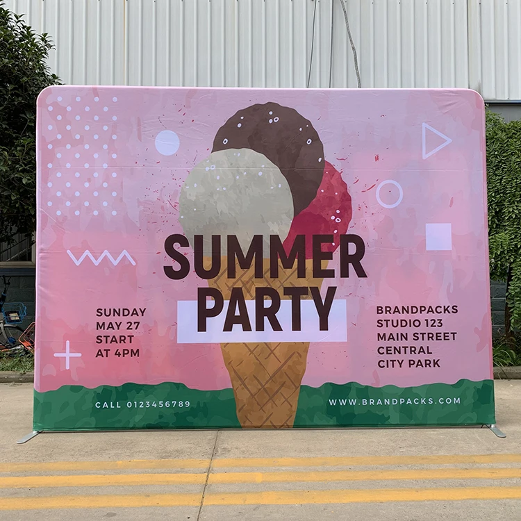 2.3 m height and 2.3 m width Display Stand Exhibition Booth Pop Up Banner